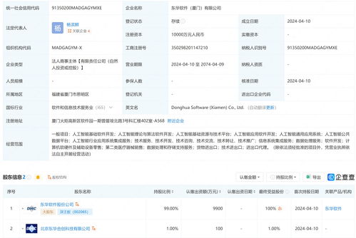 東華軟件投資億元成立AI子公司，深化人工智能基礎軟件開發與產業布局